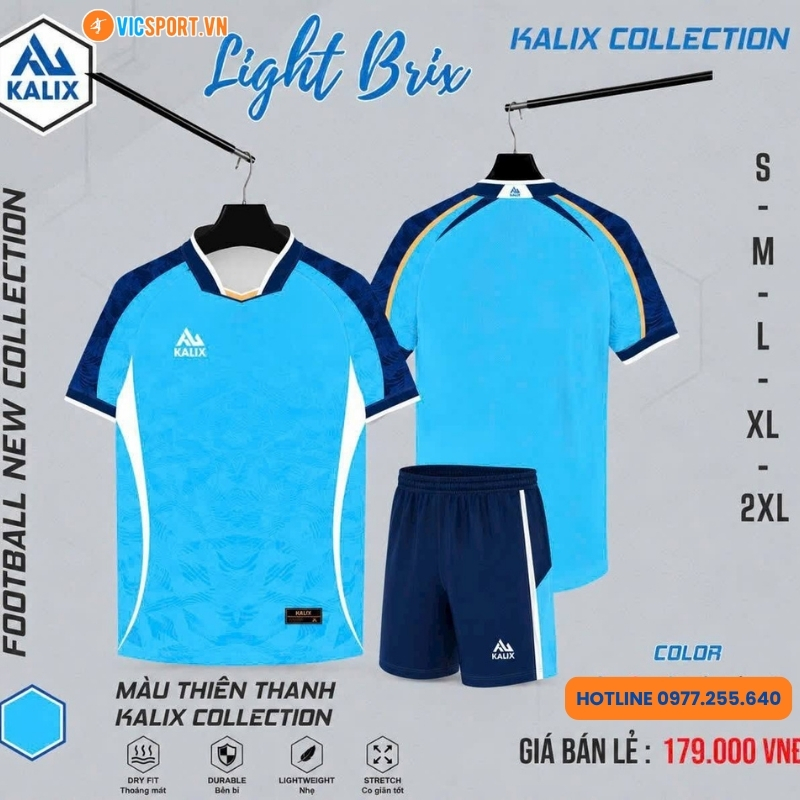 Áo đá banh không logo Kalix Light Brix KL05 - Hình ảnh 17