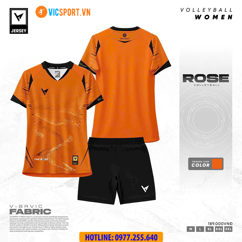Quần áo bóng chuyền nữ VH Rose - Hình ảnh 12