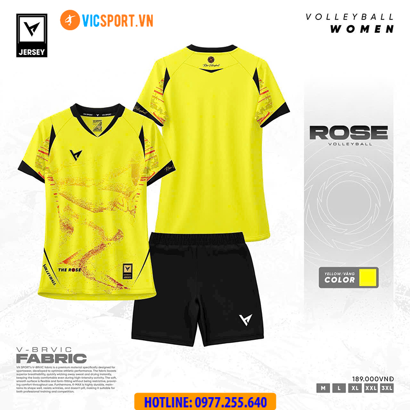 Quần áo bóng chuyền nữ VH Rose - Hình ảnh 14