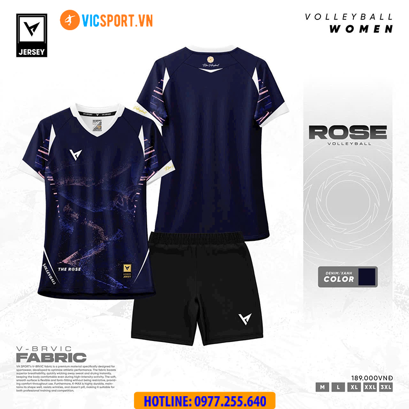 Quần áo bóng chuyền nữ VH Rose - Hình ảnh 13