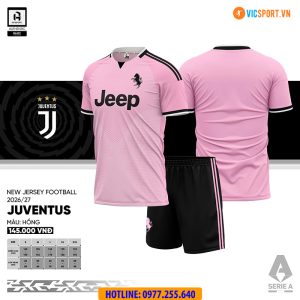 Áo đá banh Clb Juventus mùa giải 2026-2027 vải mè