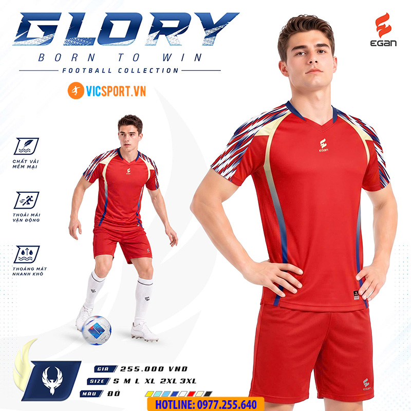 Áo đá banh không logo Egan Glory - Hình ảnh 12