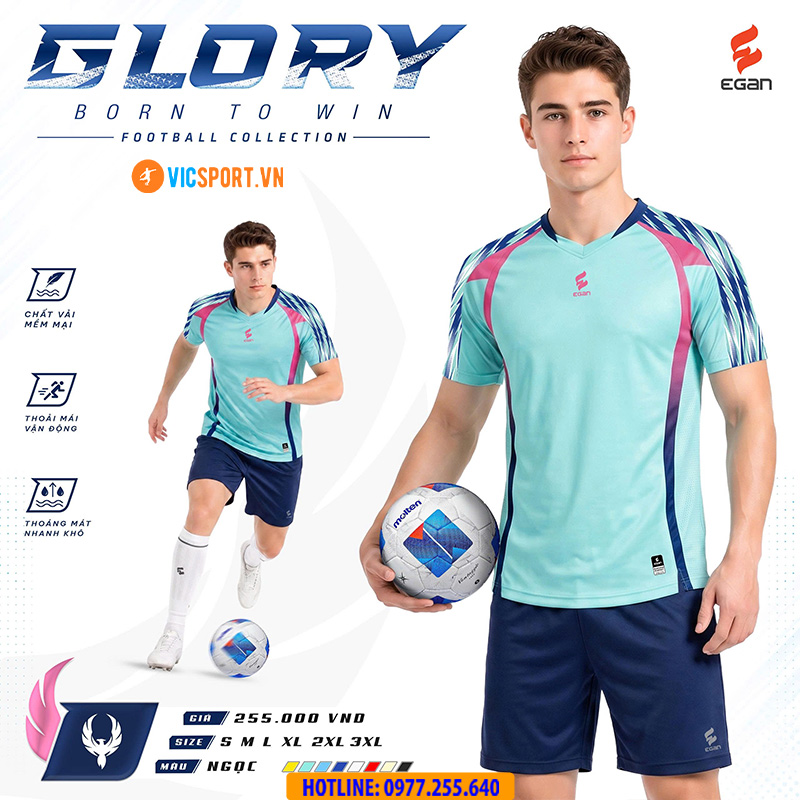 Áo đá banh không logo Egan Glory - Hình ảnh 18
