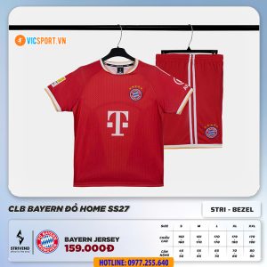 Áo đá banh Strivend Clb Bayern Muchen mùa giải 2026-2027
