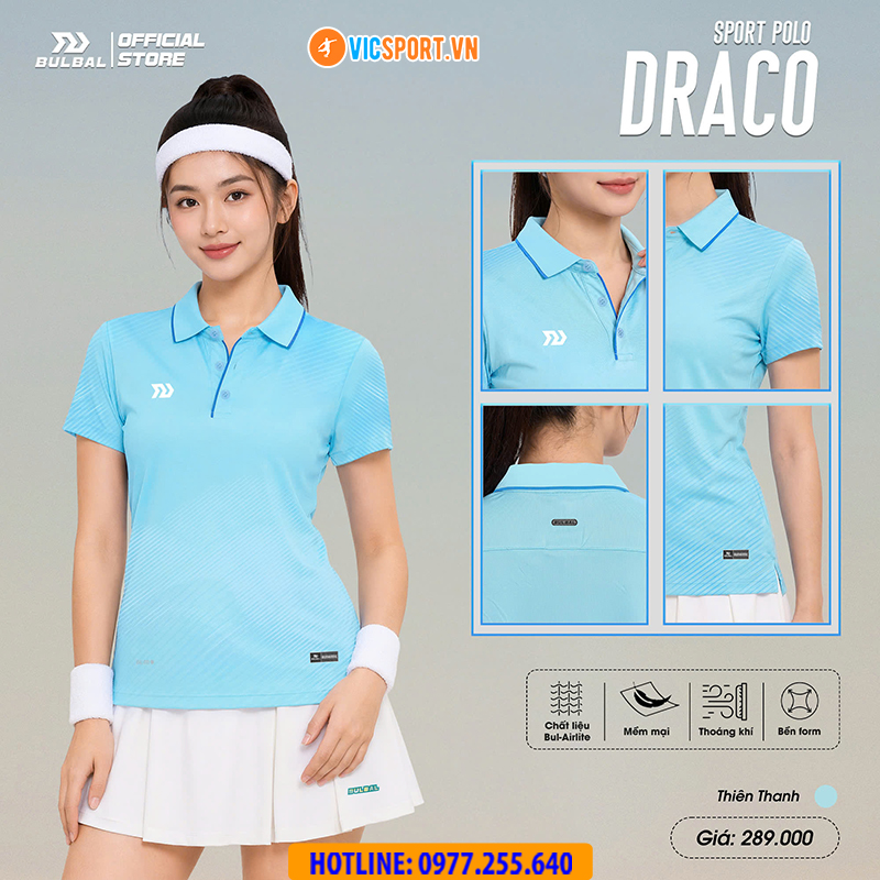 Áo polo thể thao nữ Bulbal Draco - Hình ảnh 11