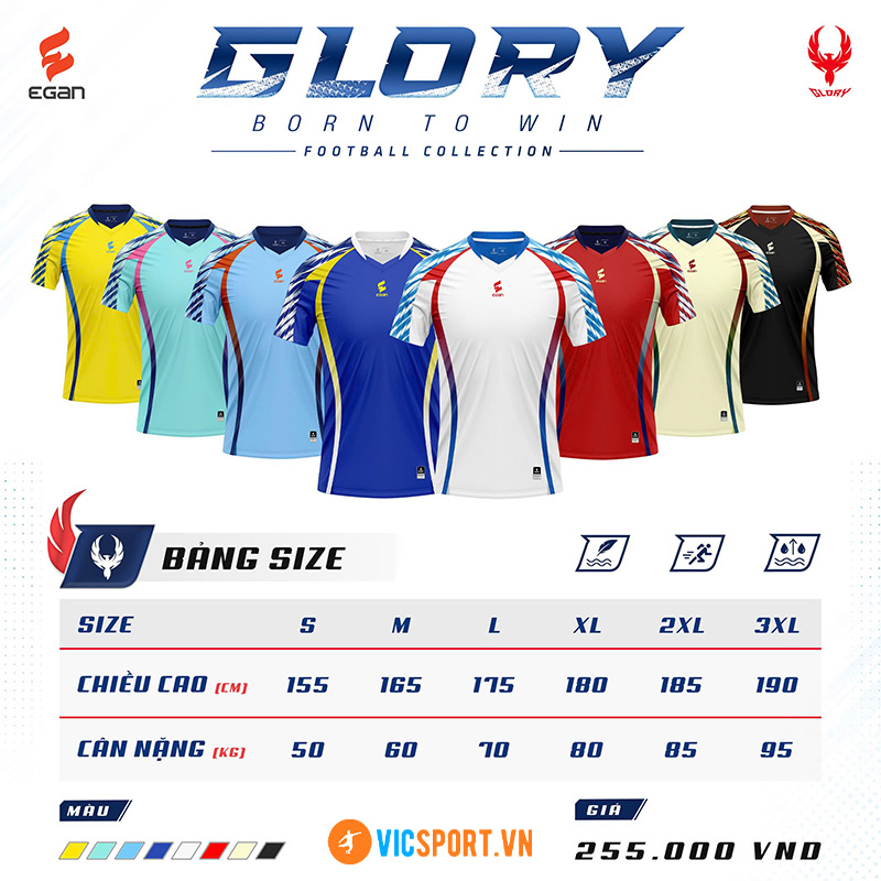 Áo đá banh không logo Egan Glory - Hình ảnh 19