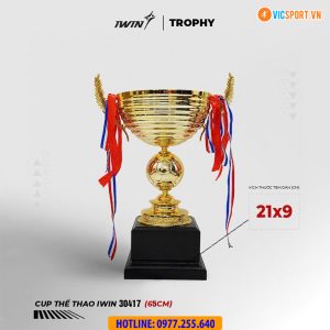 Cúp thể thao kim loại lớn iWin 30417