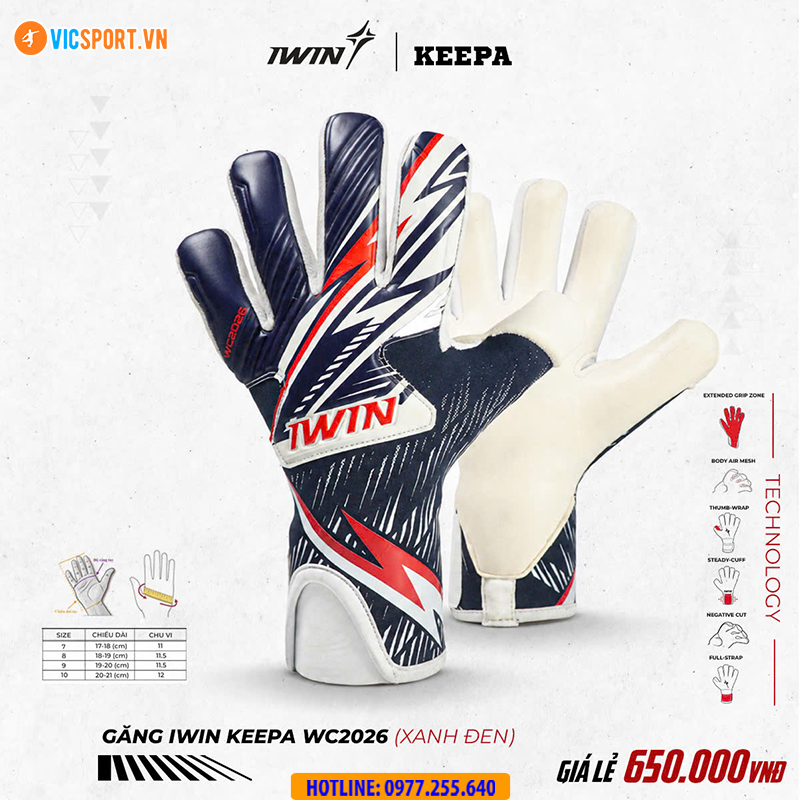 Găng tay thủ môn iWin Keepa WC2026 - Hình ảnh 14