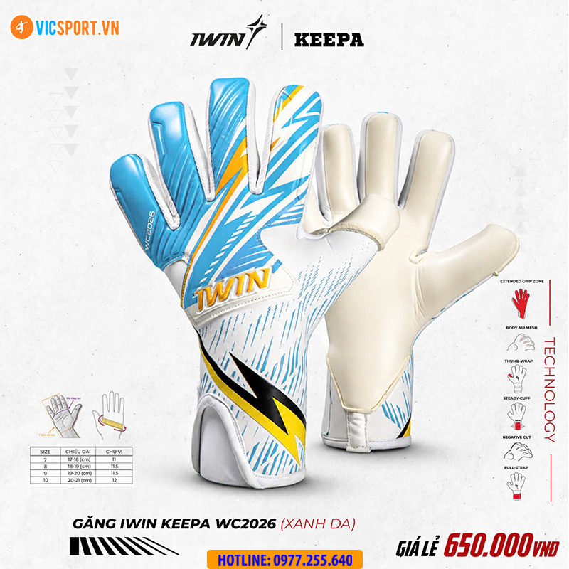 Găng tay thủ môn iWin Keepa WC2026 - Hình ảnh 15