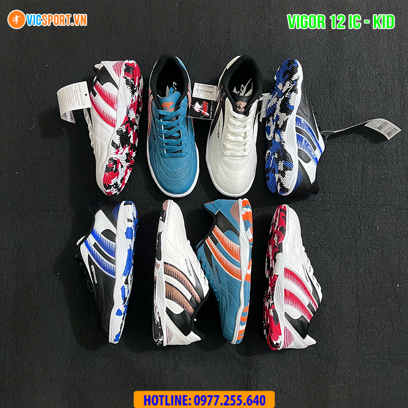 Giày đá banh trẻ em Pan Vigor 12 đế IC đá sân futsal - Hình ảnh 2