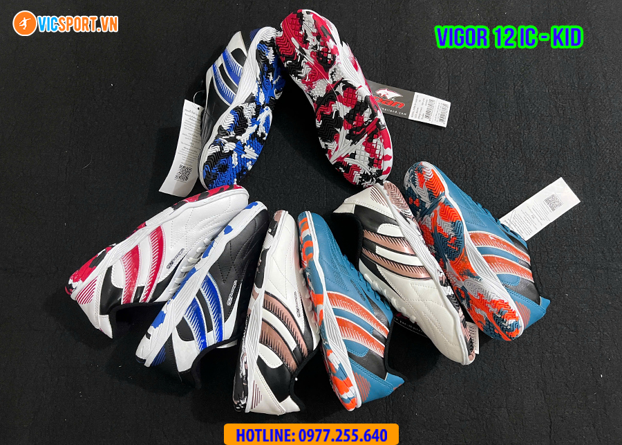 Giày đá banh trẻ em Pan Vigor 12 đế IC đá sân futsal - Hình ảnh 38