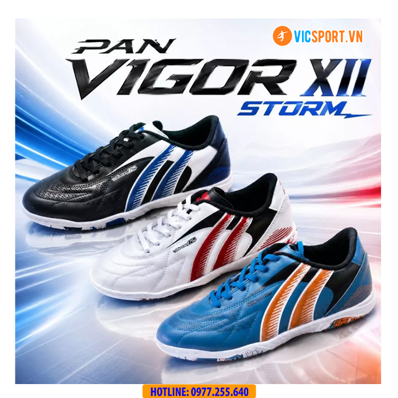 Giày đá banh trẻ em Pan Vigor 12 đế IC đá sân futsal