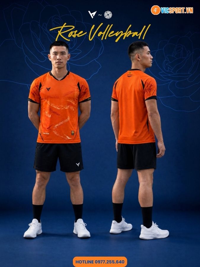 Quần áo bóng chuyền nam nữ VH Rose - Hình ảnh 9