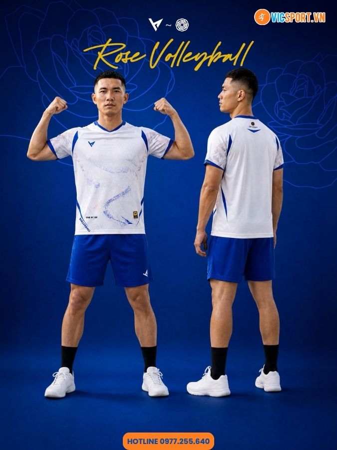 Quần áo bóng chuyền nam nữ VH Rose - Hình ảnh 12