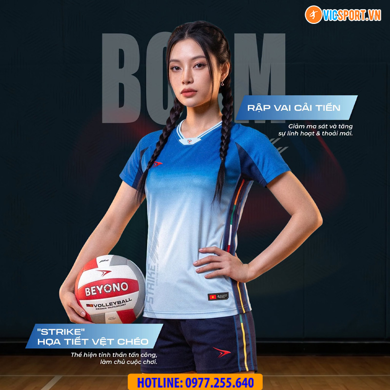 Quần áo bóng chuyền Beyono Boom nam nữ - Hình ảnh 8