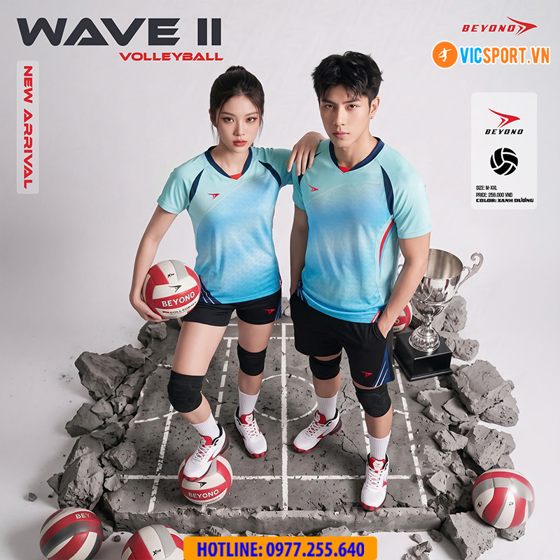 Quần áo bóng chuyền nữ Beyono Wave 2 - Hình ảnh 7