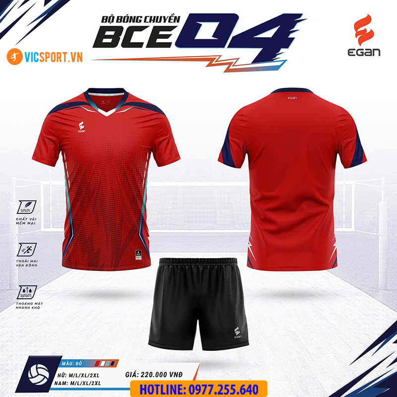 Quần áo bóng chuyền Egan BCE04 nam nữ - Hình ảnh 14