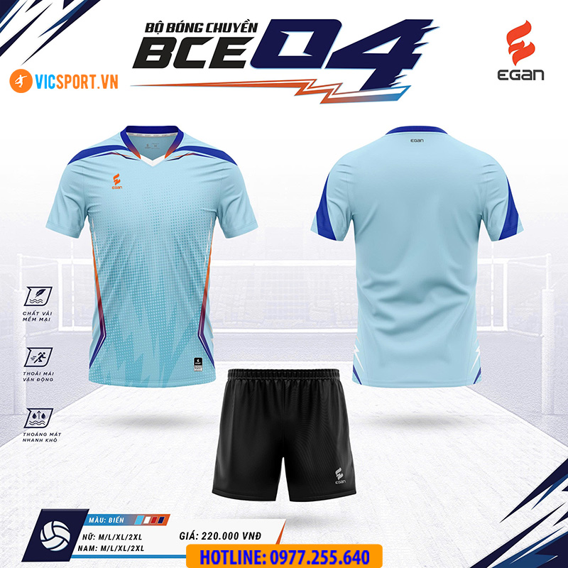 Quần áo bóng chuyền Egan BCE04 nam nữ - Hình ảnh 12