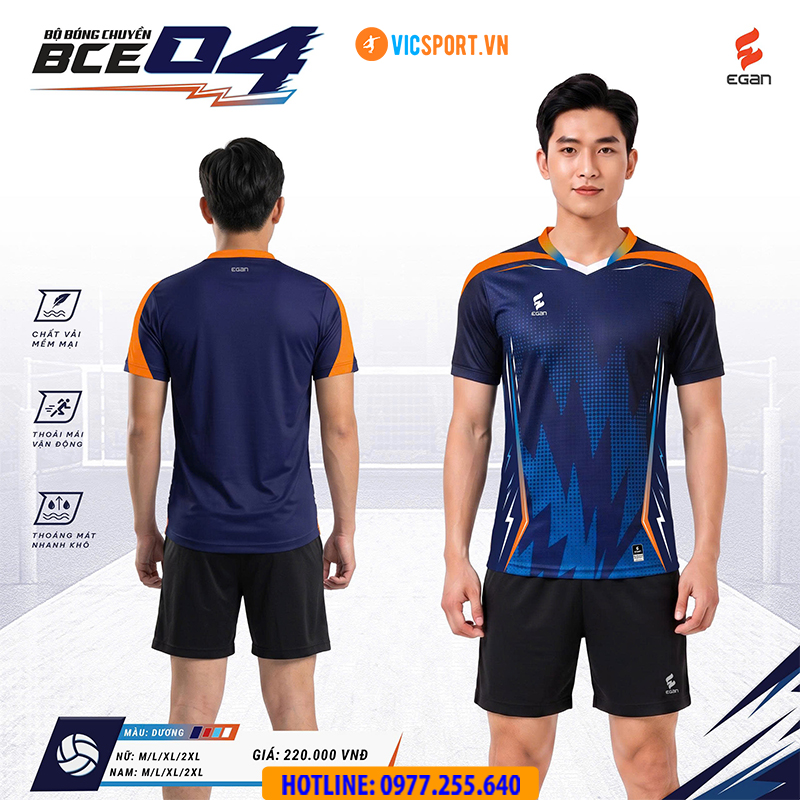 Quần áo bóng chuyền Egan BCE04 nam nữ - Hình ảnh 29