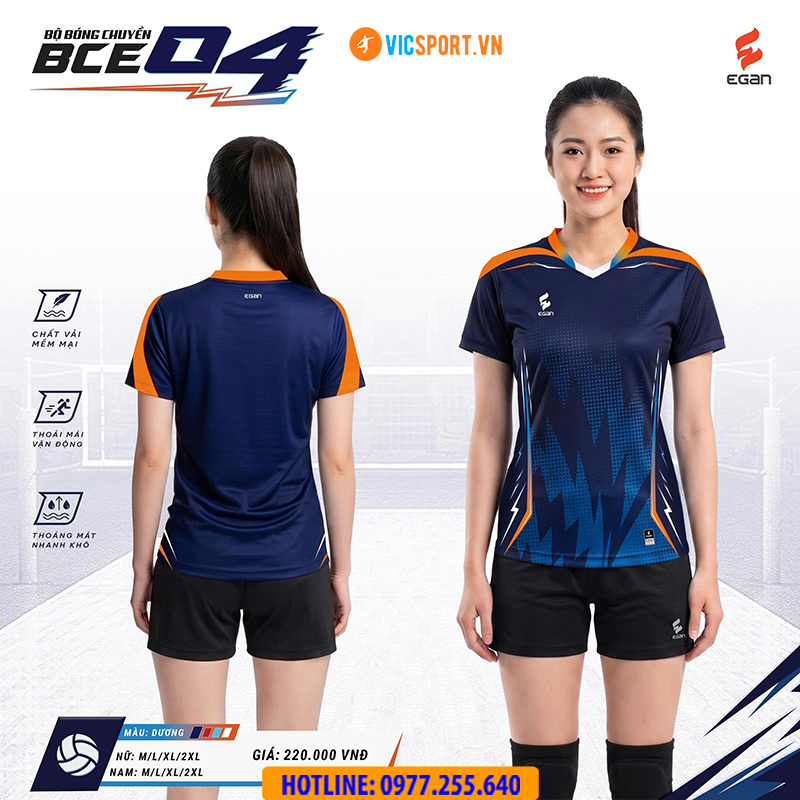 Quần áo bóng chuyền Egan BCE04 nam nữ - Hình ảnh 25