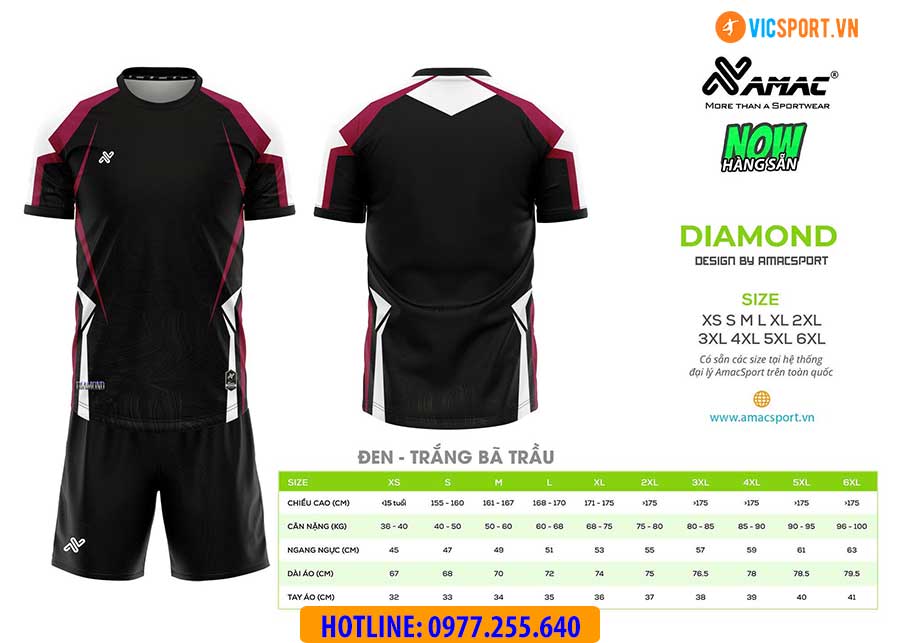 Áo đá banh thiết kế Amac Diamond - Hình ảnh 4