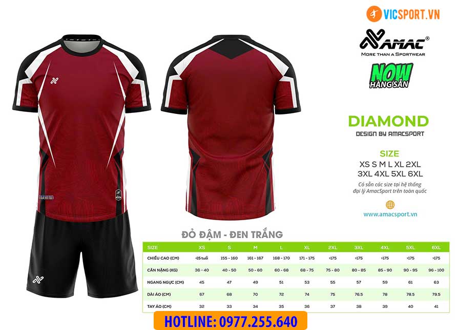 Áo đá banh thiết kế Amac Diamond - Hình ảnh 5