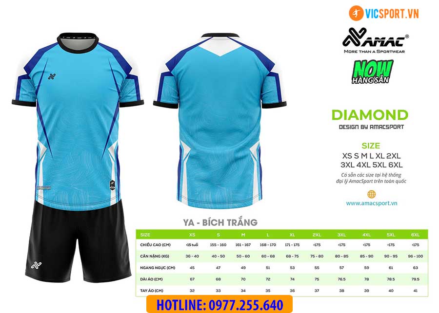 Áo đá banh thiết kế Amac Diamond - Hình ảnh 9