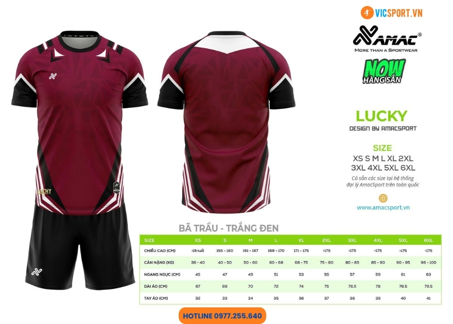 Áo đá banh thiết kế Amac Lucky - Hình ảnh 12