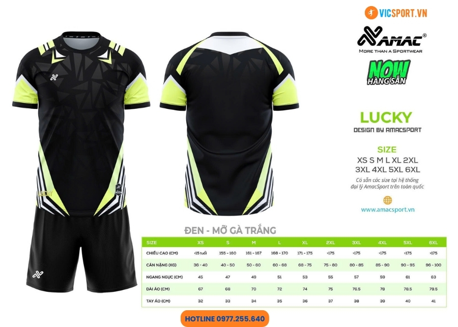 Áo đá banh thiết kế Amac Lucky - Hình ảnh 11