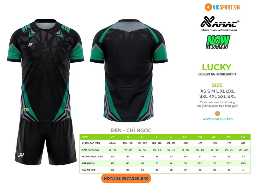 Áo đá banh thiết kế Amac Lucky - Hình ảnh 10