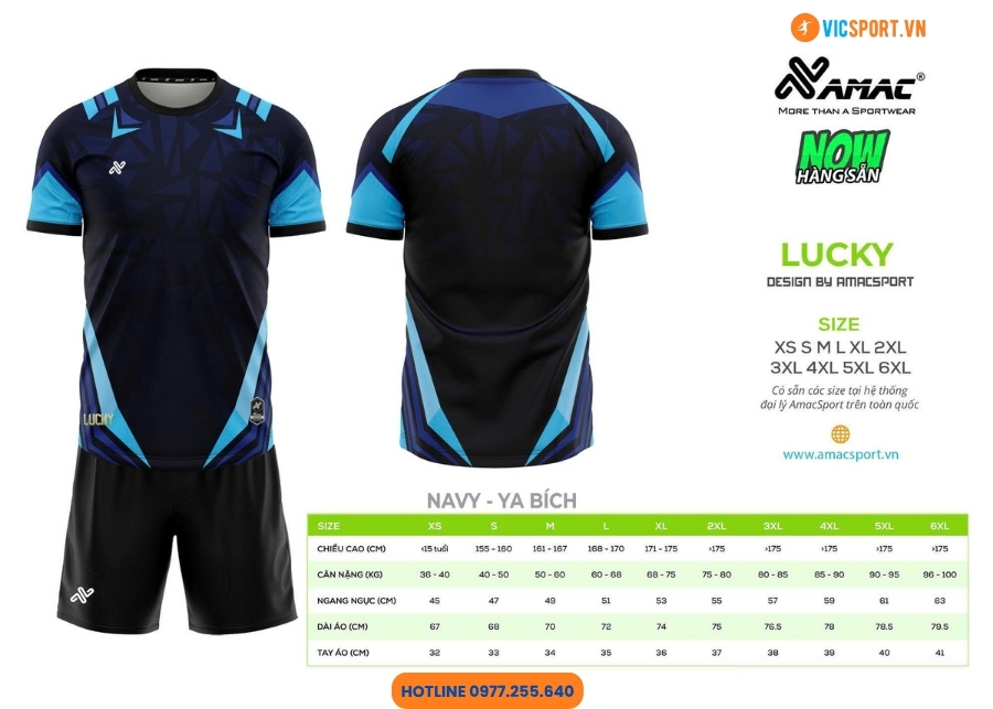 Áo đá banh thiết kế Amac Lucky - Hình ảnh 8