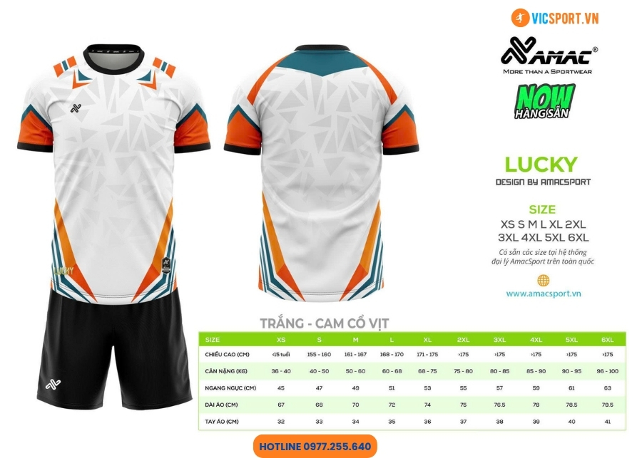 Áo đá banh thiết kế Amac Lucky - Hình ảnh 6