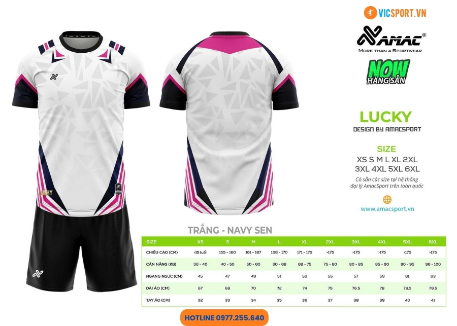 Áo đá banh thiết kế Amac Lucky - Hình ảnh 4