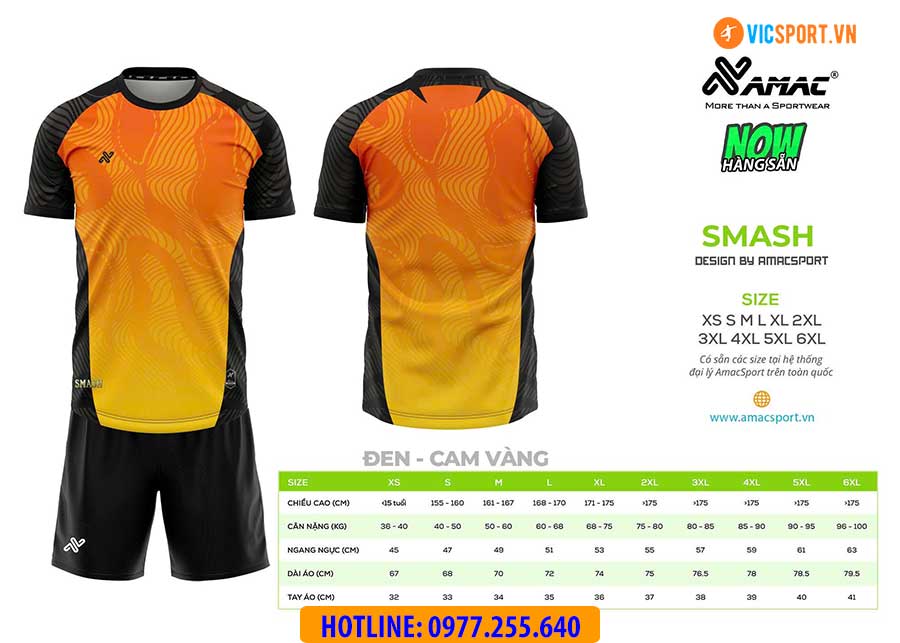 Áo đá banh thiết kế Amac Smash - Hình ảnh 3