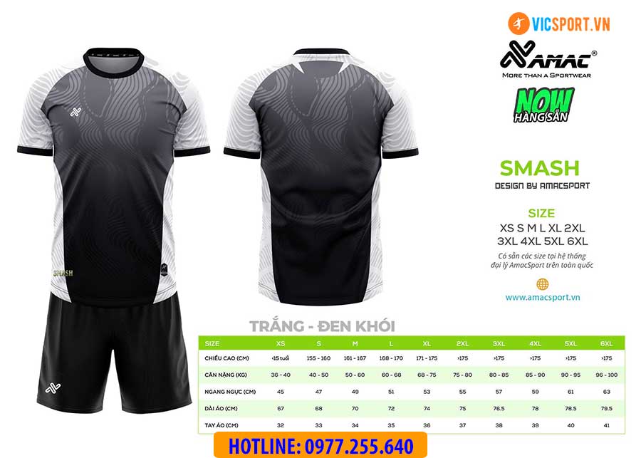 Áo đá banh thiết kế Amac Smash - Hình ảnh 4