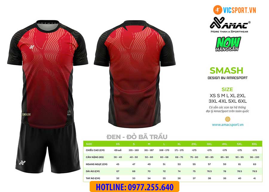 Áo đá banh thiết kế Amac Smash - Hình ảnh 5