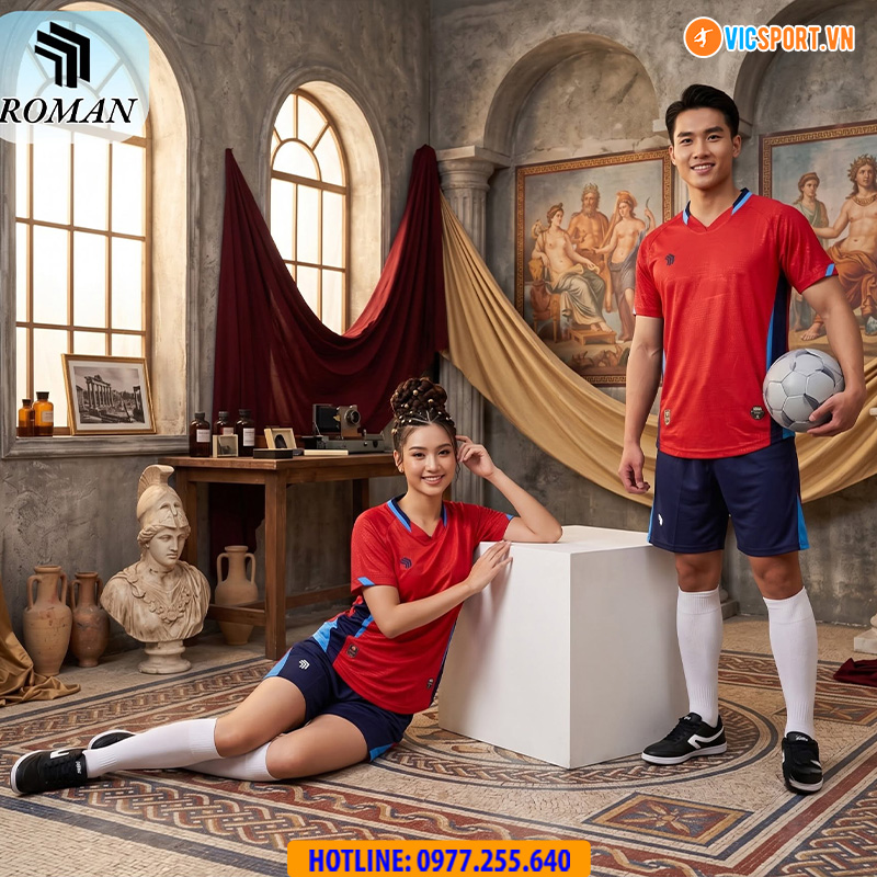 Áo đá banh không logo Vevoca Roman - Hình ảnh 30