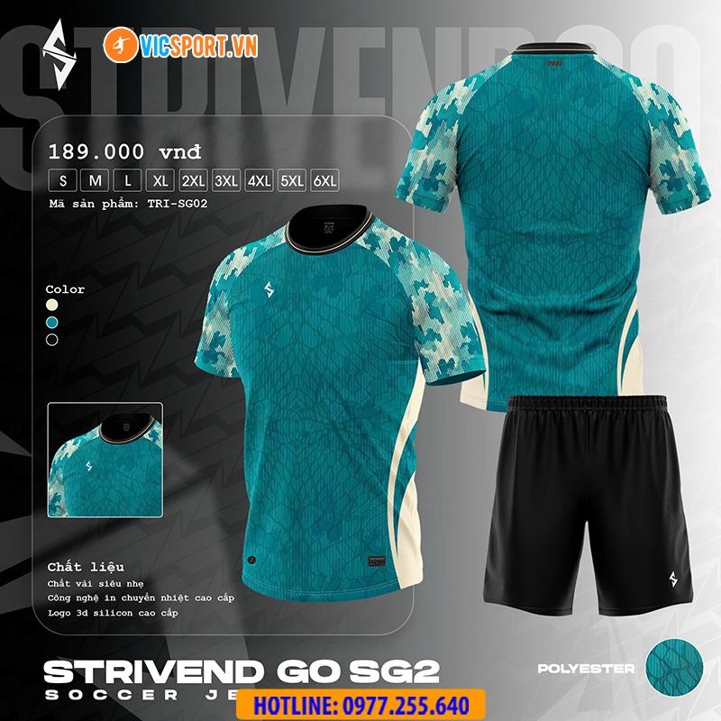 Áo đá banh thiết kế Strivend Go SG2 - Hình ảnh 36