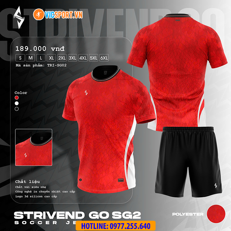 Áo đá banh thiết kế Strivend Go SG2 - Hình ảnh 34