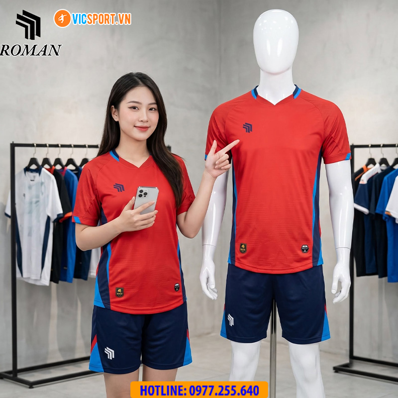 Áo đá banh không logo Vevoca Roman - Hình ảnh 18
