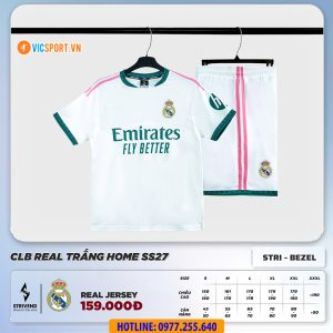 Áo đá banh Strivend Clb Real Madrid mùa giải 2026-2027