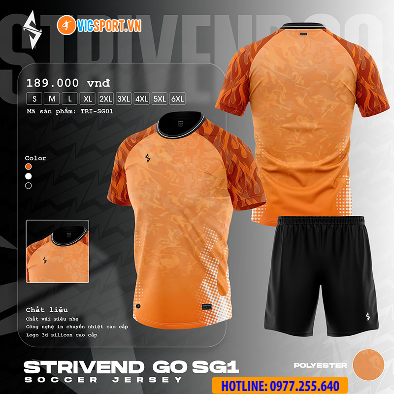 Áo đá banh thiết kế Strivend Go SG01 - Hình ảnh 5