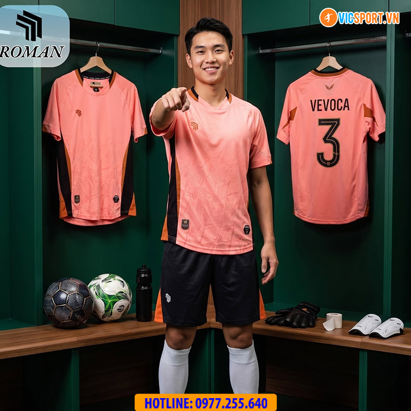 Áo đá banh không logo Vevoca Roman - Hình ảnh 8