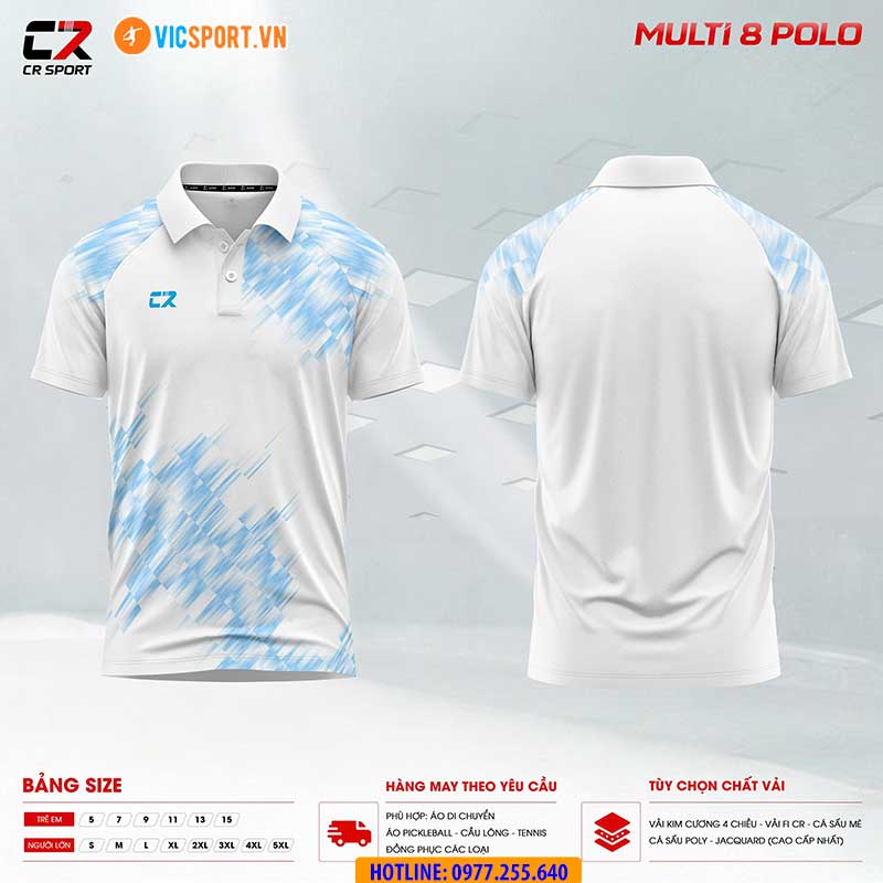 Áo polo thể thao CR Multi 8 đa năng - Hình ảnh 7