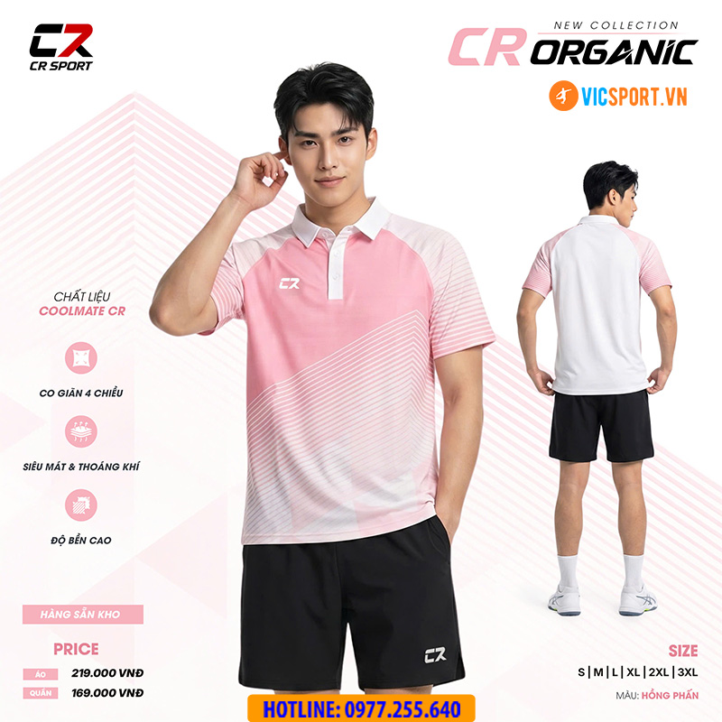 Áo polo thể thao CR Organic đa năng - Hình ảnh 22