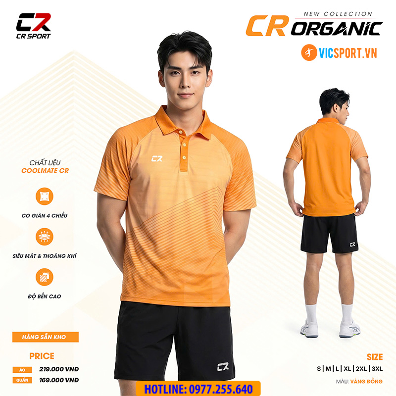 Áo polo thể thao CR Organic đa năng - Hình ảnh 29