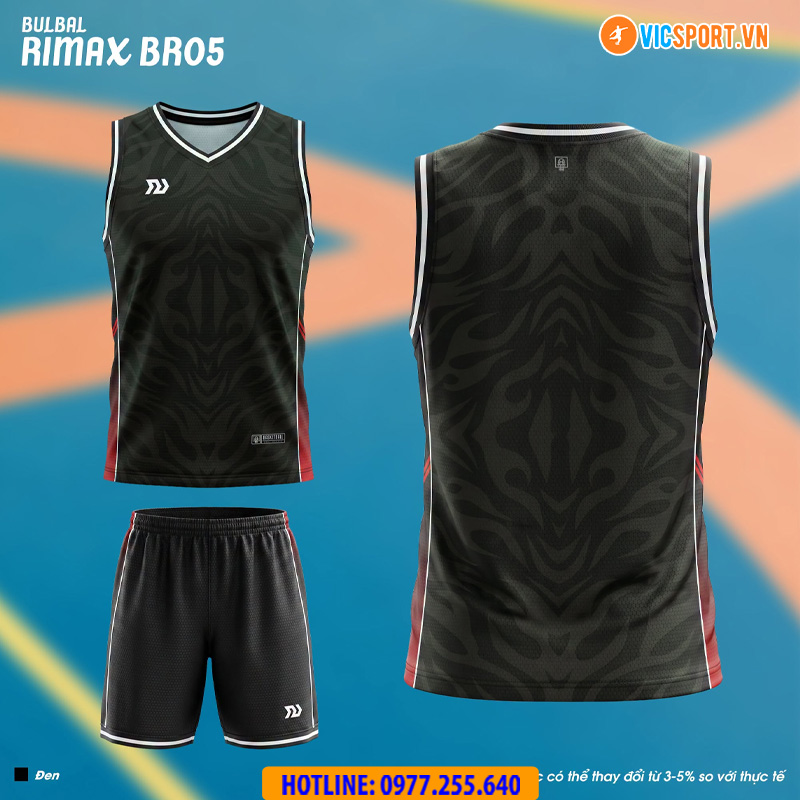 Quần áo bóng rổ trẻ em Bulbal Rimax BR05 - Hình ảnh 9