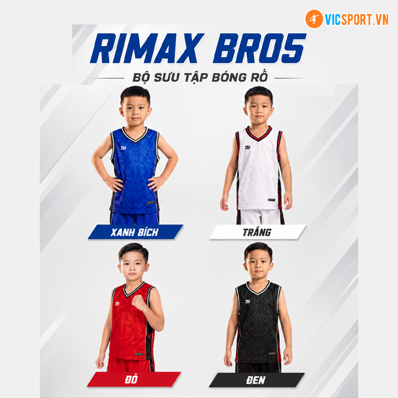 Quần áo bóng rổ trẻ em Bulbal Rimax BR05