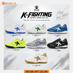 Giày đá banh chính hãng Kelme K-Fighting 203 đế TF - 8621ZX1474