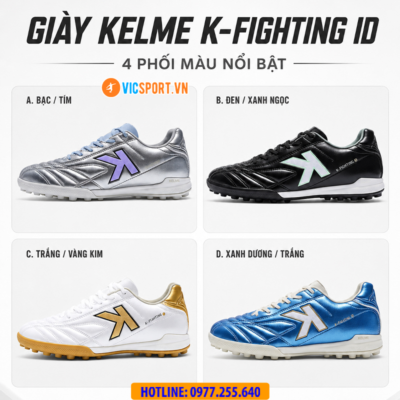 Giày đá banh chính hãng Kelme K-Fighting 203 đế TF - 8621ZX1474 - Hình ảnh 15